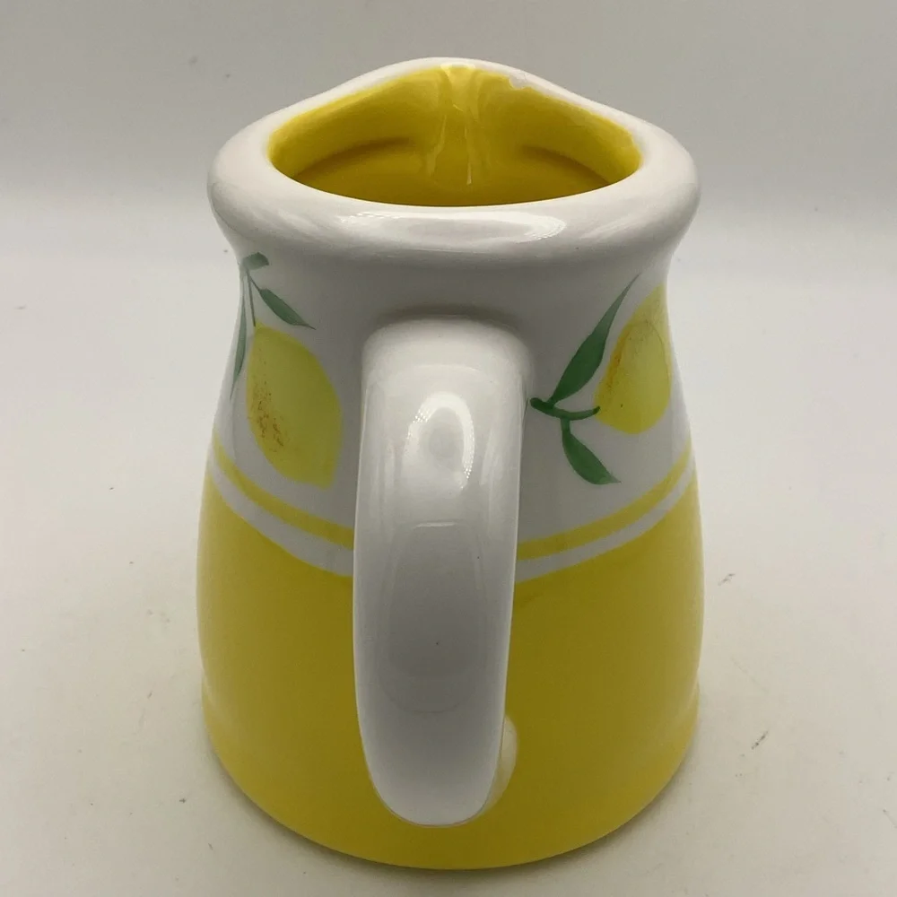 Terramoto Ceramic Yellow Lemon Pitcher